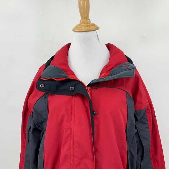 Columbia Interchange Jacket Womens M Medium Red Full Zip *No Removable Lining - Picture 3 of 15